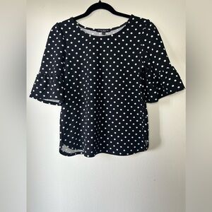 Blouse Green envelope Size M Black and White